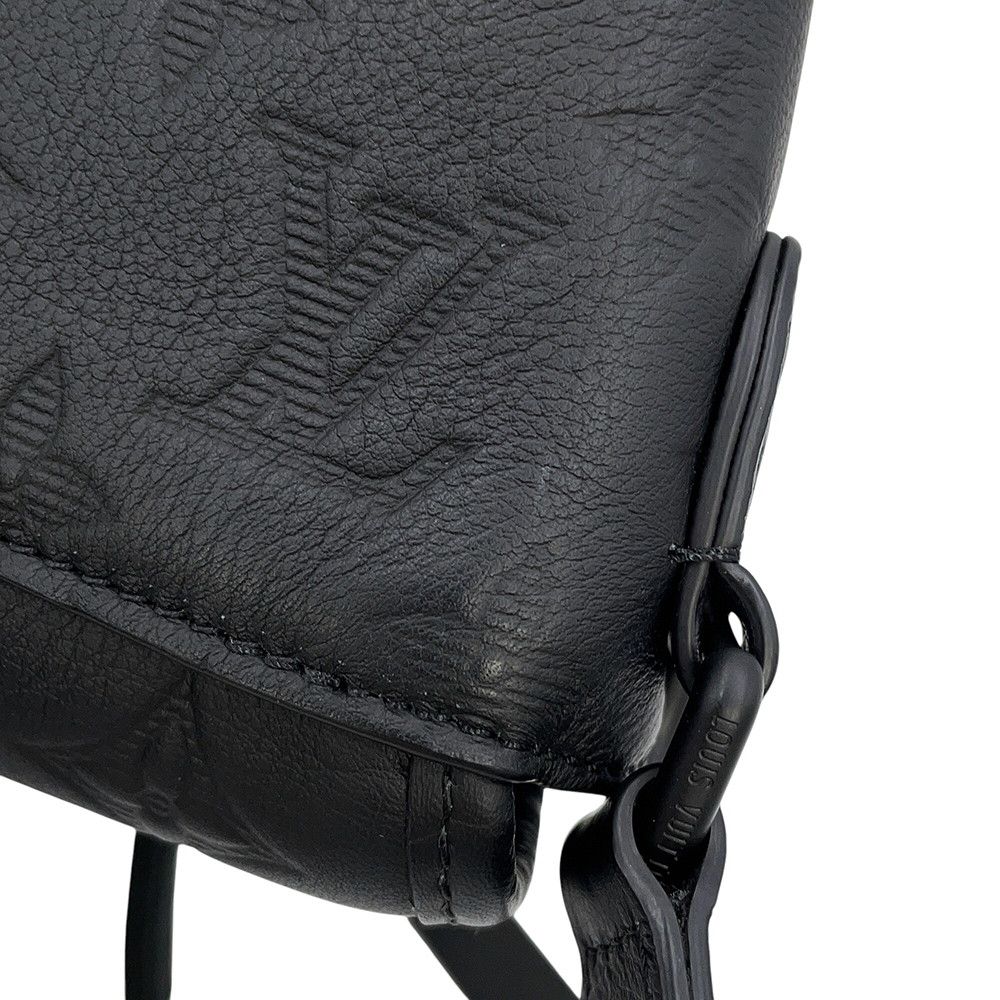 Louis Vuitton Shoulder Bag Monogram Shadow Pulse Wearable Wallet Black — view 7