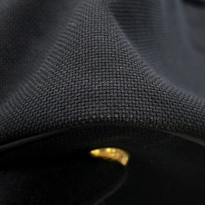 Prada Handbag Logo Jacquard Canvas 2-Way Shoulder Black — view 7