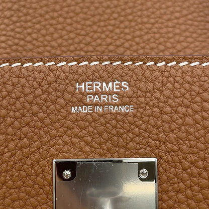 Hermes Birkin 30 Gold Silver Togo Handbag — view 8