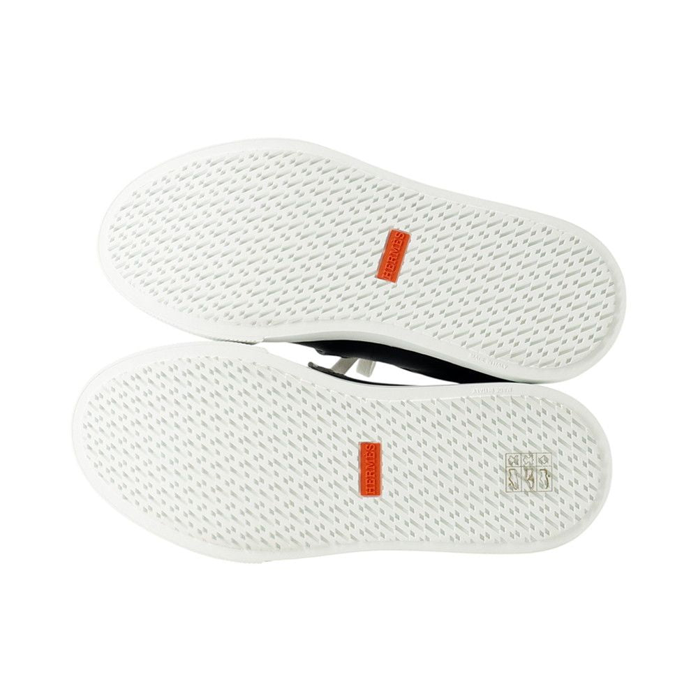 Hermes Sneakers Day Kelly Buckle Leather 37.5 Shoes Black — view 4