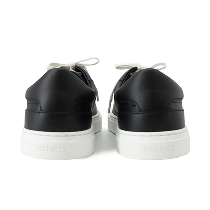 Hermes Sneakers Day Kelly Buckle Leather 37.5 Shoes Black — view 3