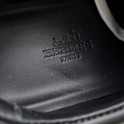 Hermes Sneakers Day Kelly Buckle Leather 37.5 Shoes Black — view 7