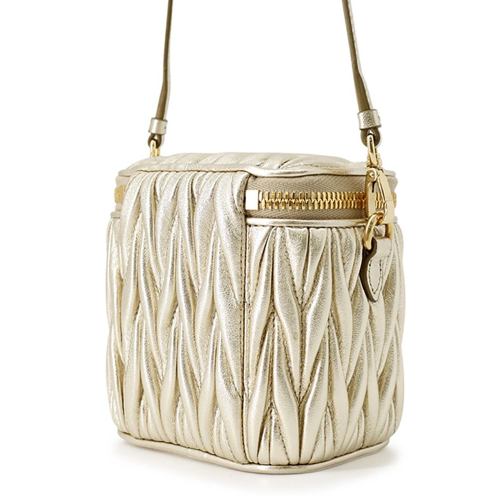 Miu Miu Miu Shoulder Bag Matelasse Micro Leather — view 2