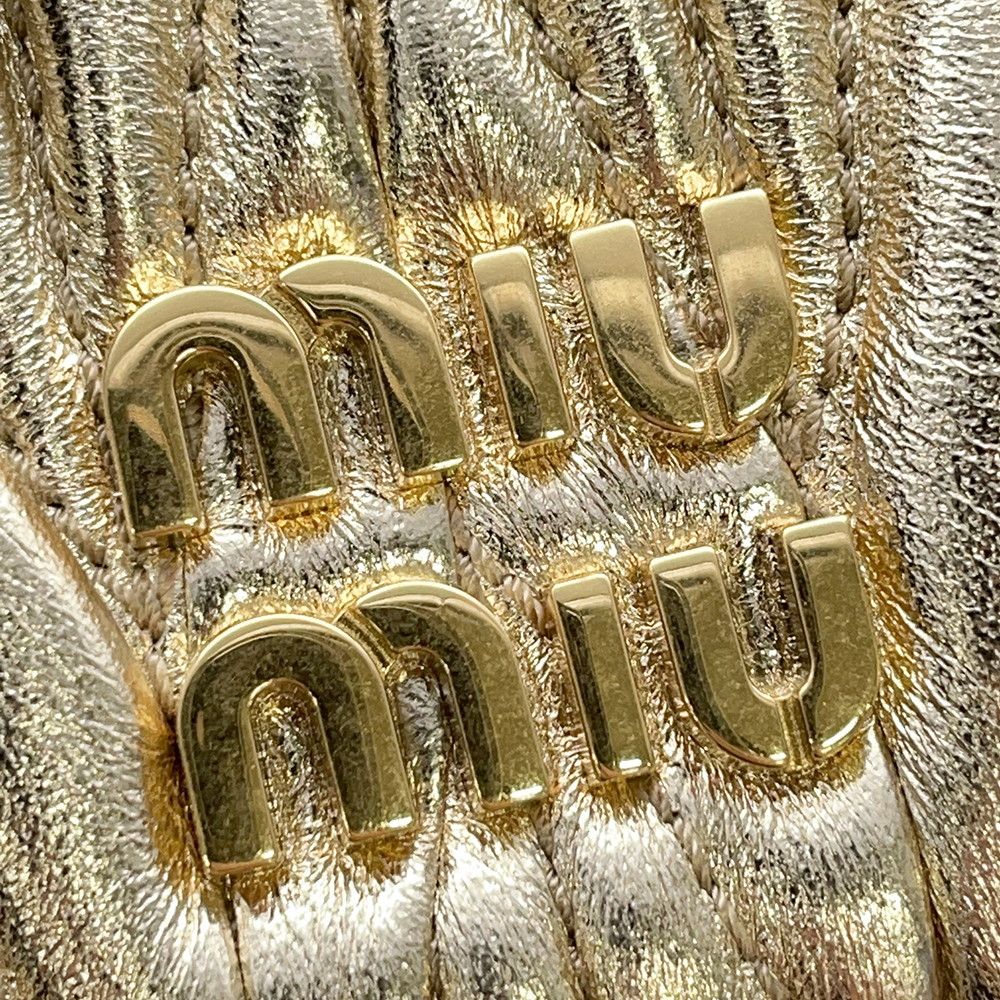 Miu Miu Miu Shoulder Bag Matelasse Micro Leather — view 8