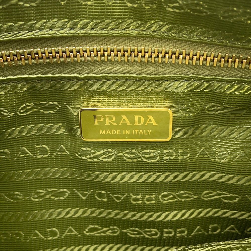 Prada Shoulder Bag Triangle Logo Leather — view 9