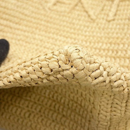 Saint Laurent Paris Tote Raffia Logo Basket — view 7