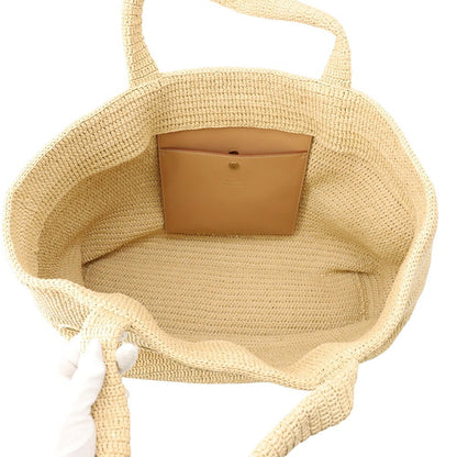 Saint Laurent Paris Tote Raffia Logo Basket — view 5