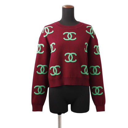 Chanel Knit CC Logo Cashmere 38 Sweater