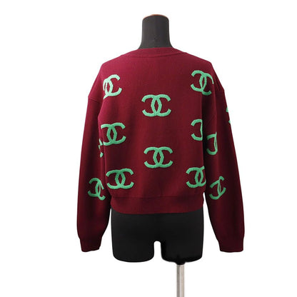 Chanel Knit CC Logo Cashmere 38 Sweater — view 2
