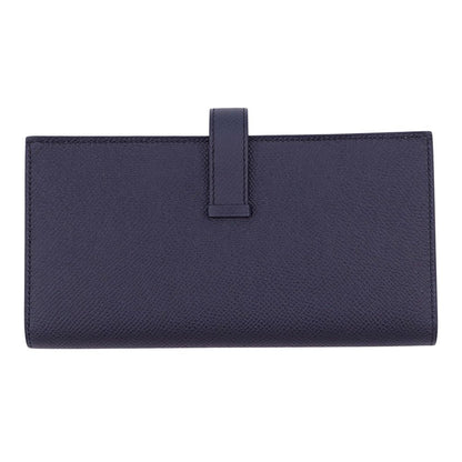 Hermes Wallet Bearn Souffle Yes Blue Indigo Gold Epsom — view 3
