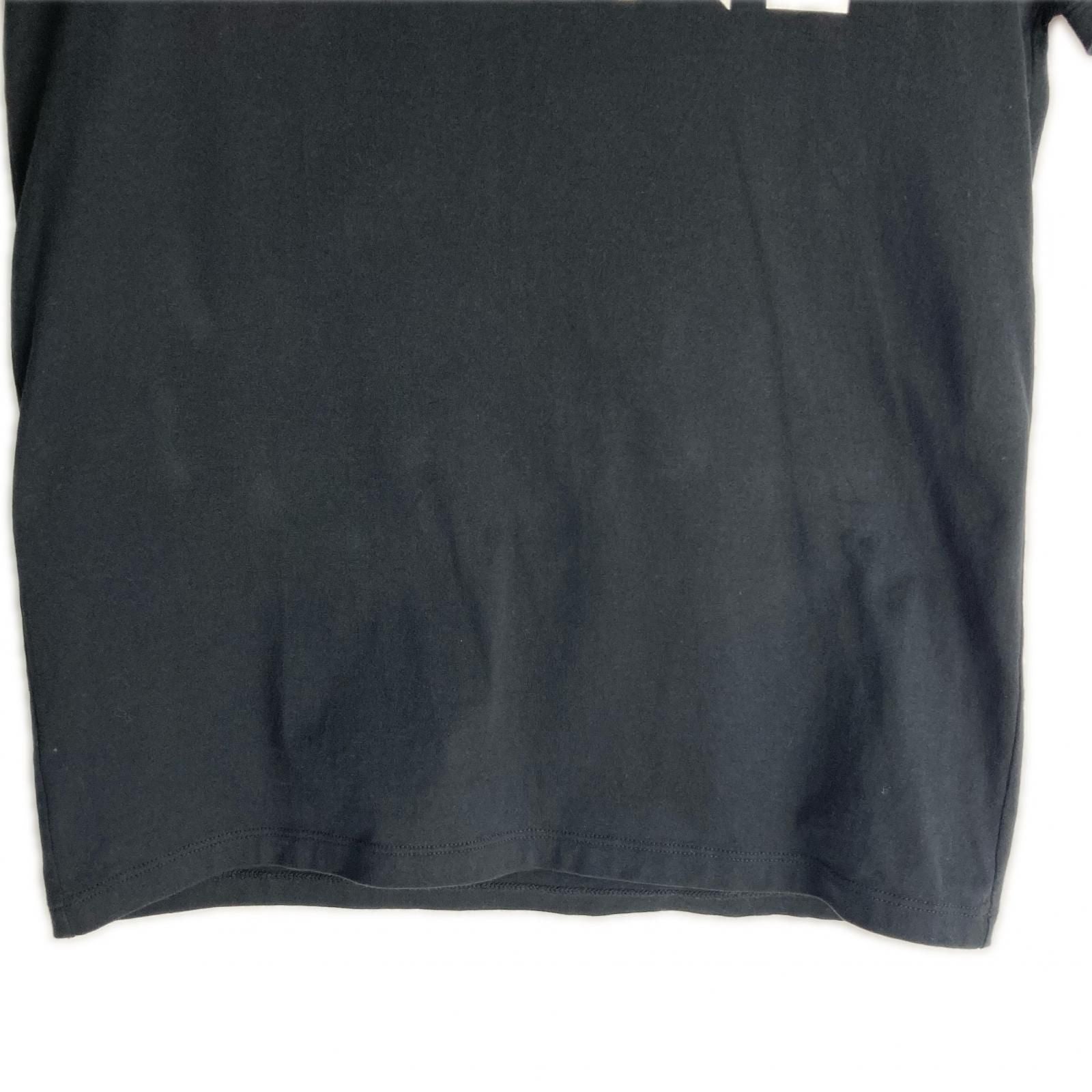 Celine Front Logo Classic Crew Neck Short Sleeve Shirt S Black — view 3