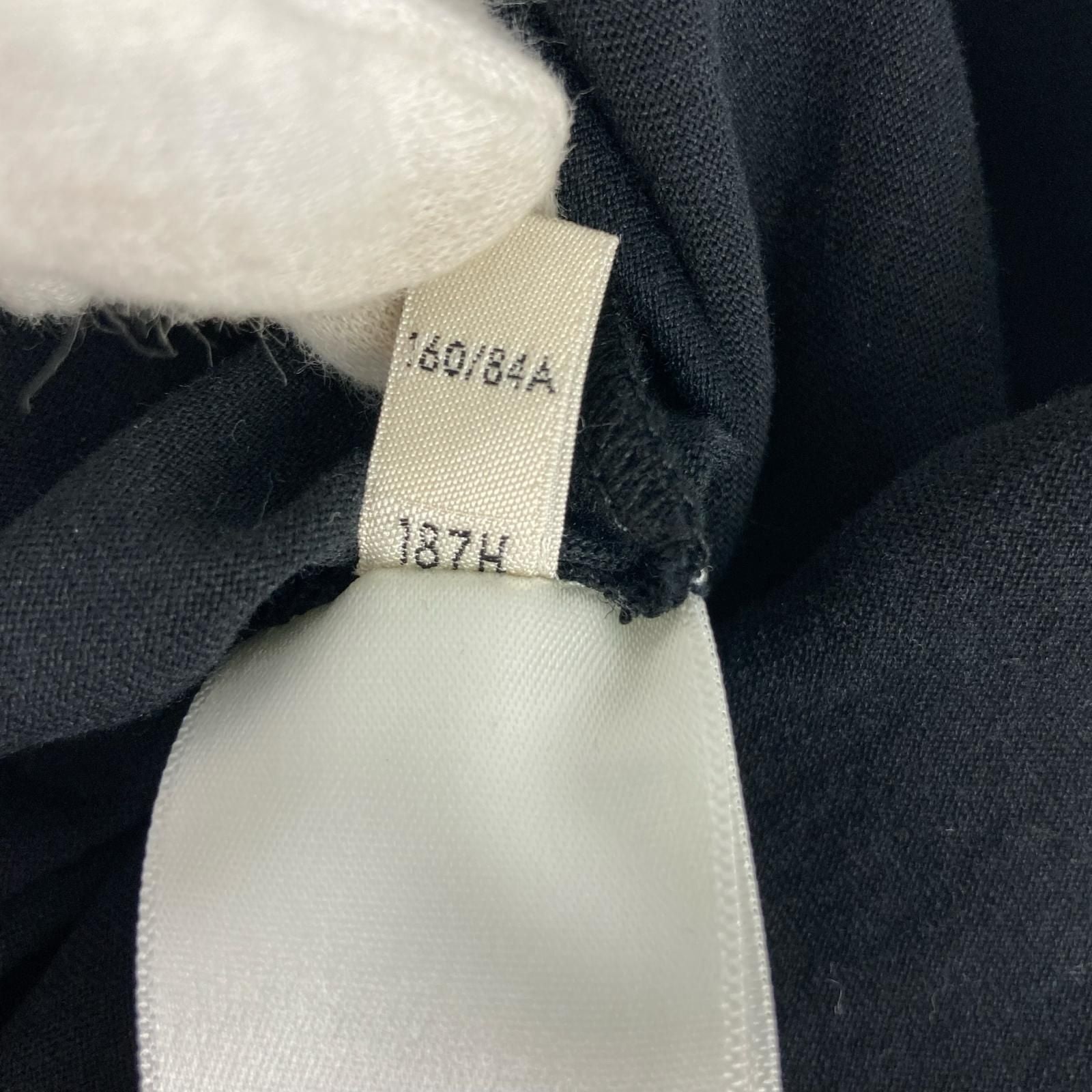 Celine Front Logo Classic Crew Neck Short Sleeve Shirt S Black — view 9