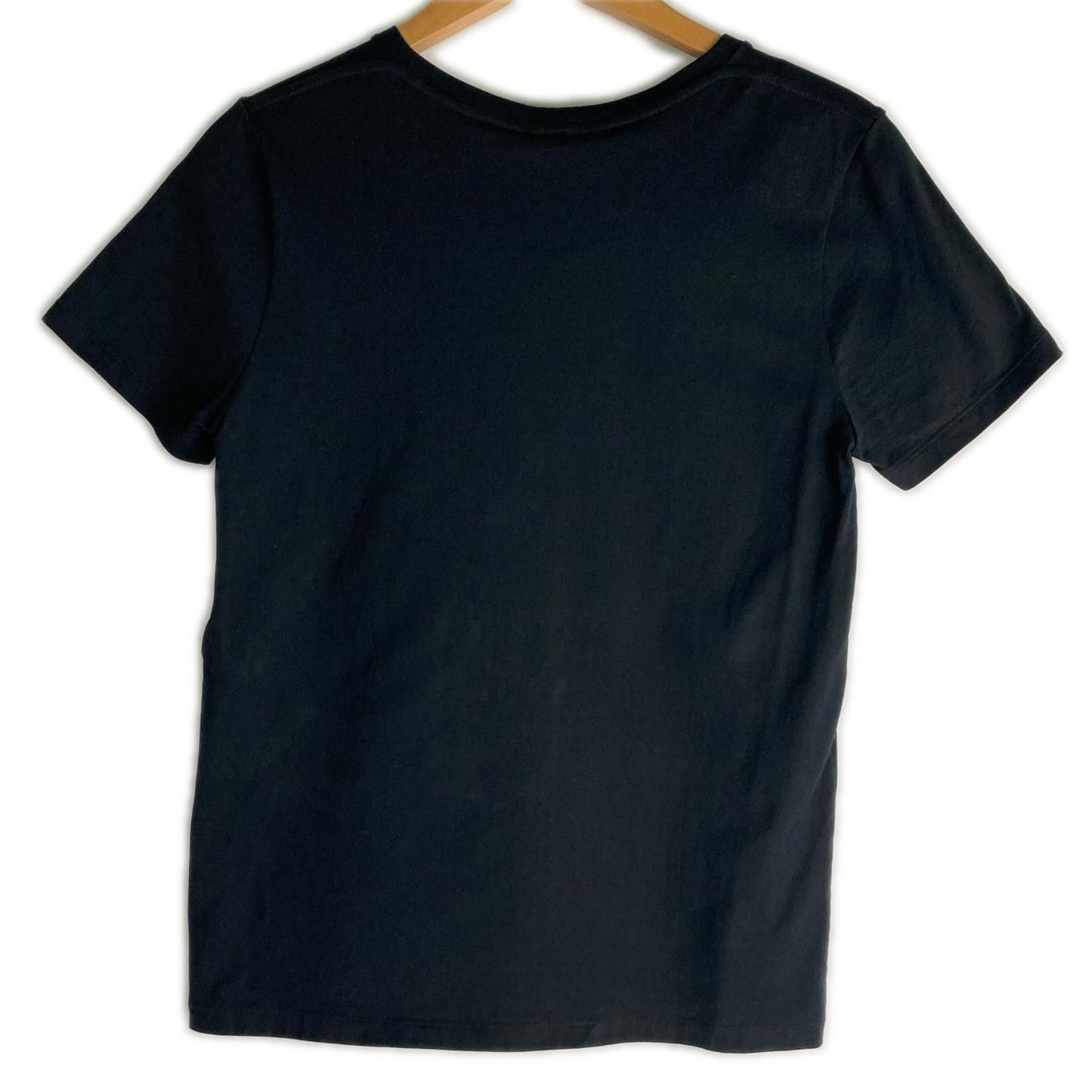 Celine Front Logo Classic Crew Neck Short Sleeve Shirt S Black — view 4