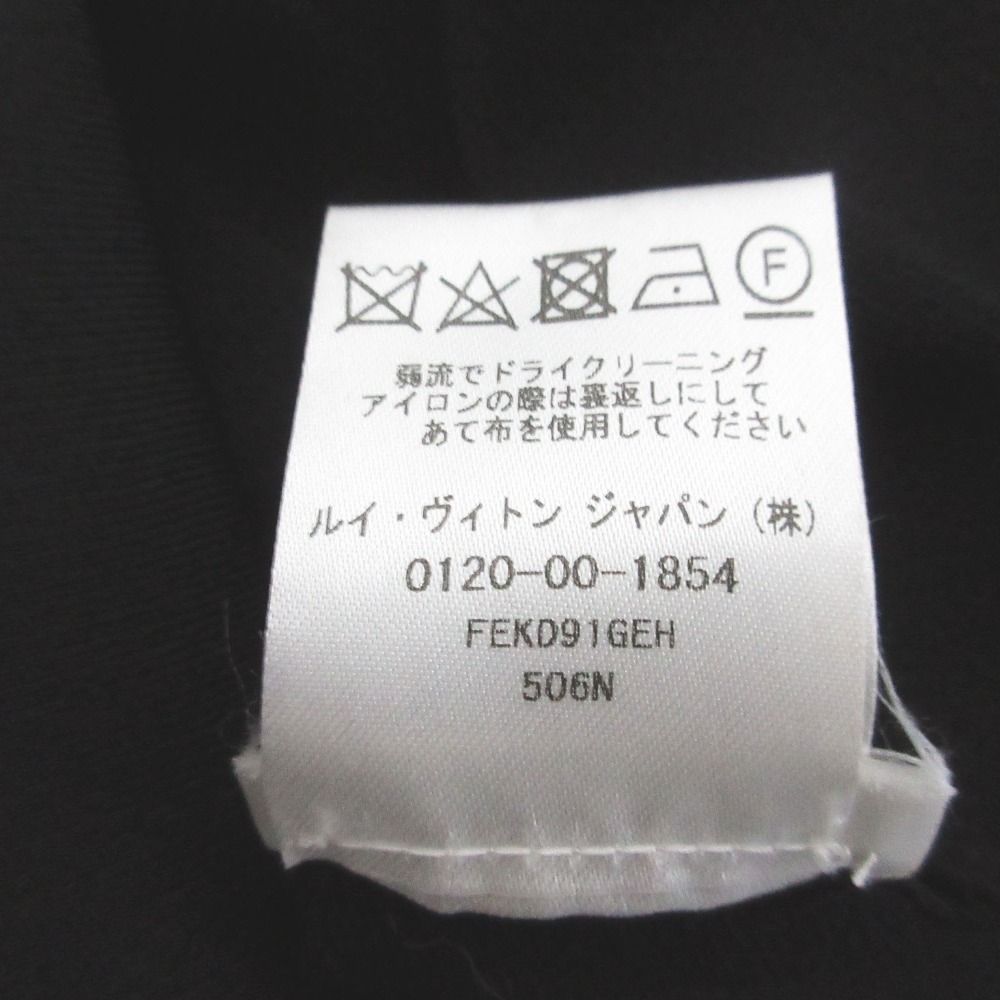 Louis Vuitton Knit Sleeve Neck Dress M Black — view 9
