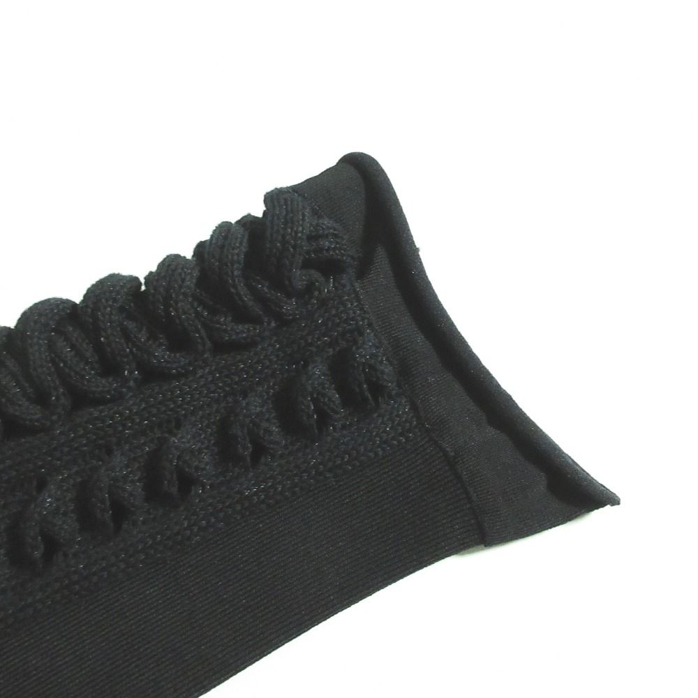 Louis Vuitton Knit Sleeve Neck Dress M Black — view 5