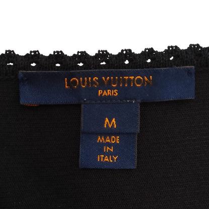 Louis Vuitton Knit Sleeve Neck Dress M Black — view 7