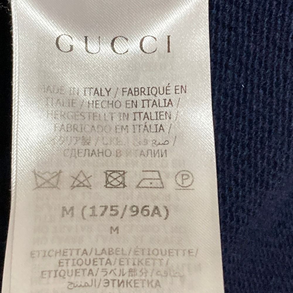 Gucci Crew Neck Wool Knit Sweater M Navy — view 8