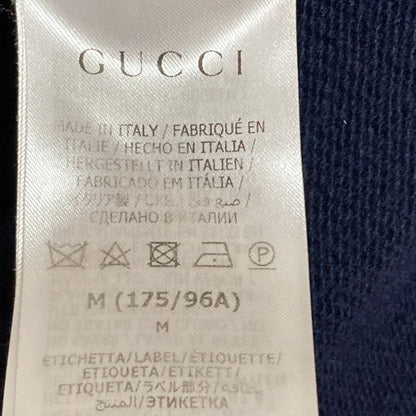 Gucci Crew Neck Wool Knit Sweater M Navy — view 8