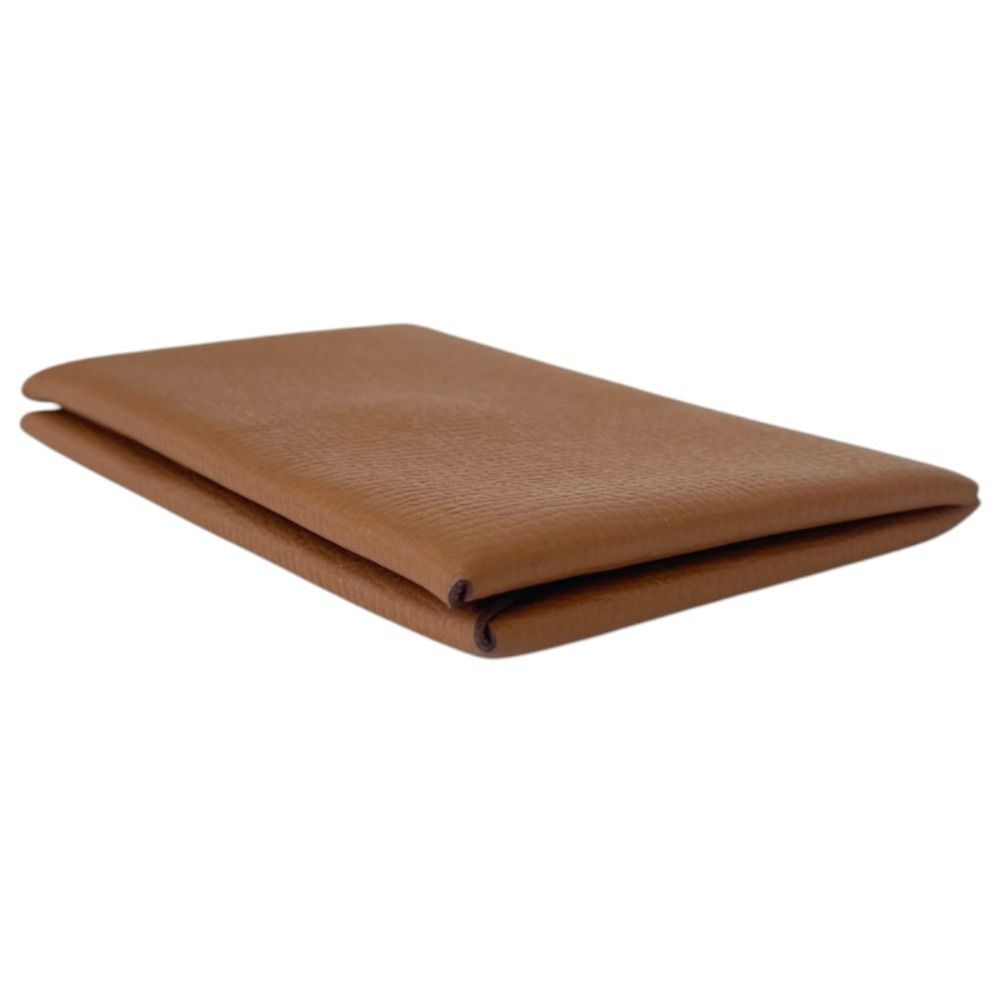 Hermes Calvi Veau Epsom Card Case Business Holder Brown — view 3
