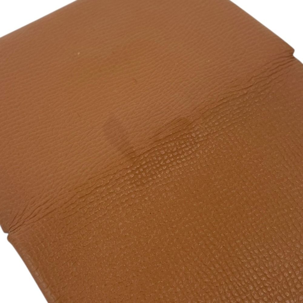Hermes Calvi Veau Epsom Card Case Business Holder Brown — view 9