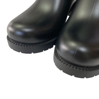 Moncler Ginette Stivale Knit Short Boots 36 Black — view 3