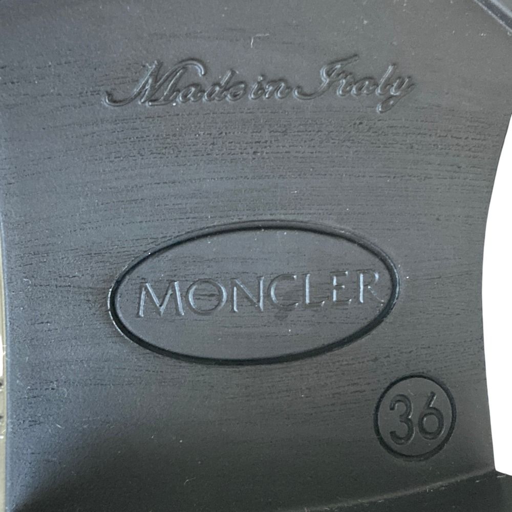 Moncler Ginette Stivale Knit Short Boots 36 Black — view 8