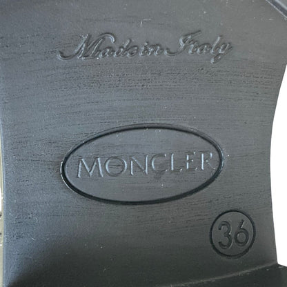 Moncler Ginette Stivale Knit Short Boots 36 Black — view 8