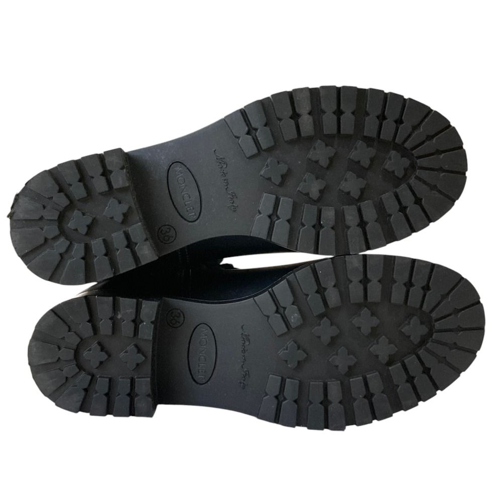 Moncler Ginette Stivale Knit Short Boots 36 Black — view 7