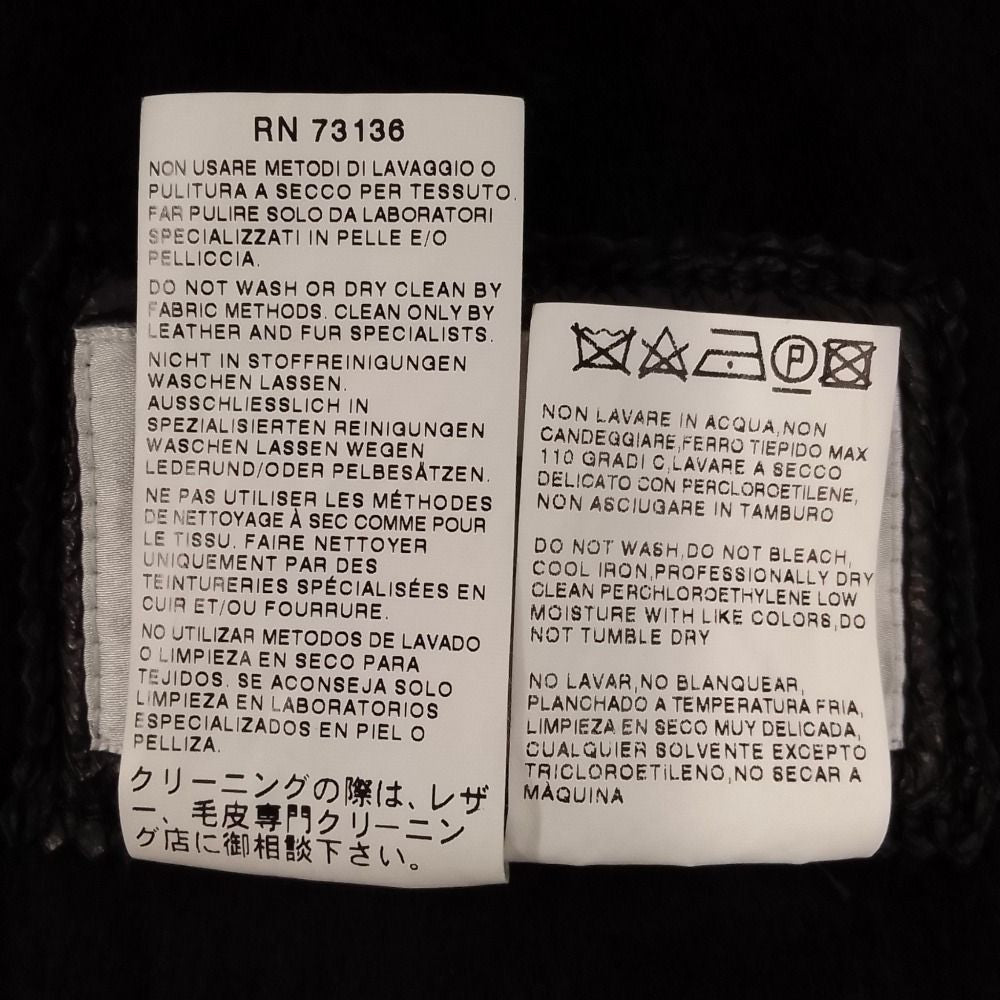 Max Mara Lambskin Hoodie Shearling Jacket 40 Black — view 7