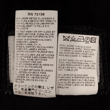 Max Mara Lambskin Hoodie Shearling Jacket 40 Black — view 7