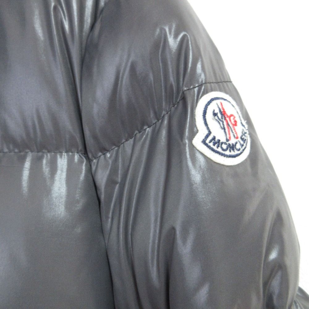 Moncler Joinville Long Down Coat 2 Gray — view 5