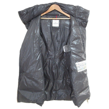 Moncler Joinville Long Down Coat 2 Gray — view 4