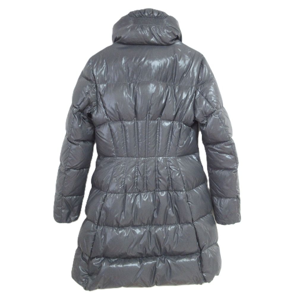 Moncler Joinville Long Down Coat 2 Gray — view 2