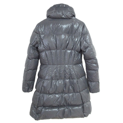 Moncler Joinville Long Down Coat 2 Gray — view 2