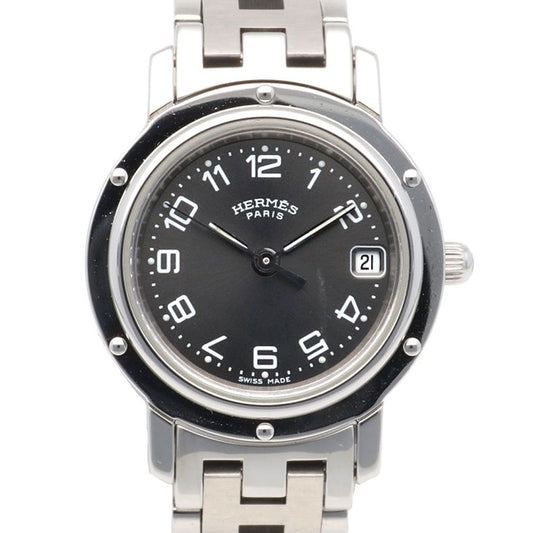 Hermes Clipper Watch Stainless Steel Quartz
