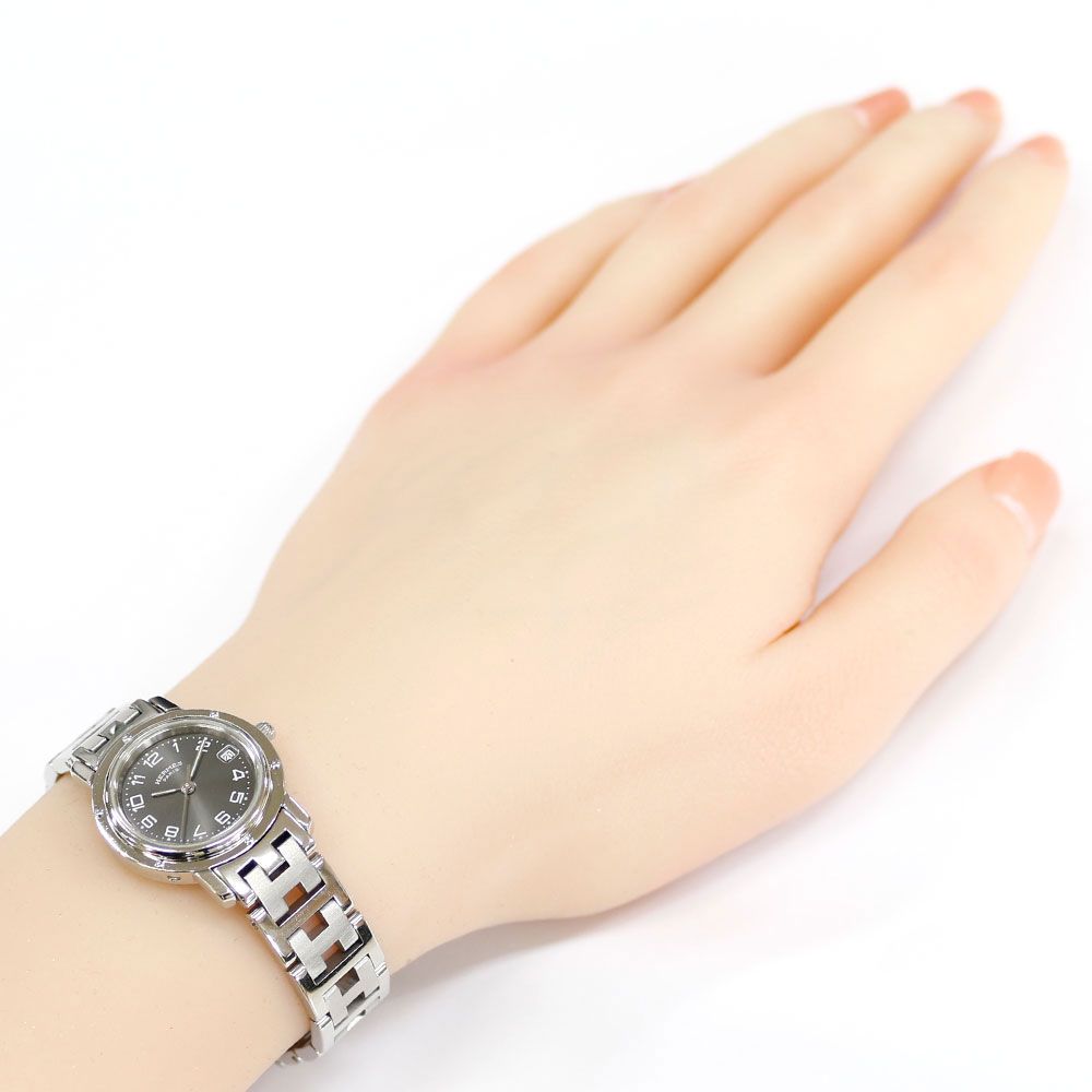 Hermes Clipper Watch Stainless Steel Quartz — view 2