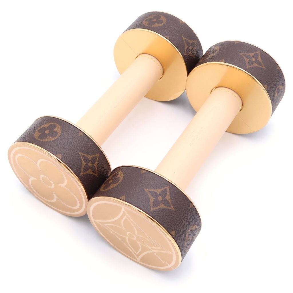Louis Vuitton Monogram Dumbbell Set Brown Gold