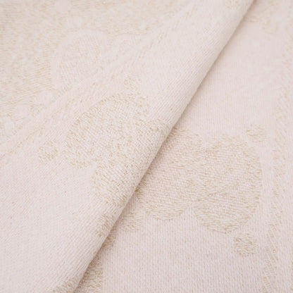Gucci GG Lame Jacquard Wool Fringe Scarf Ivory — view 2