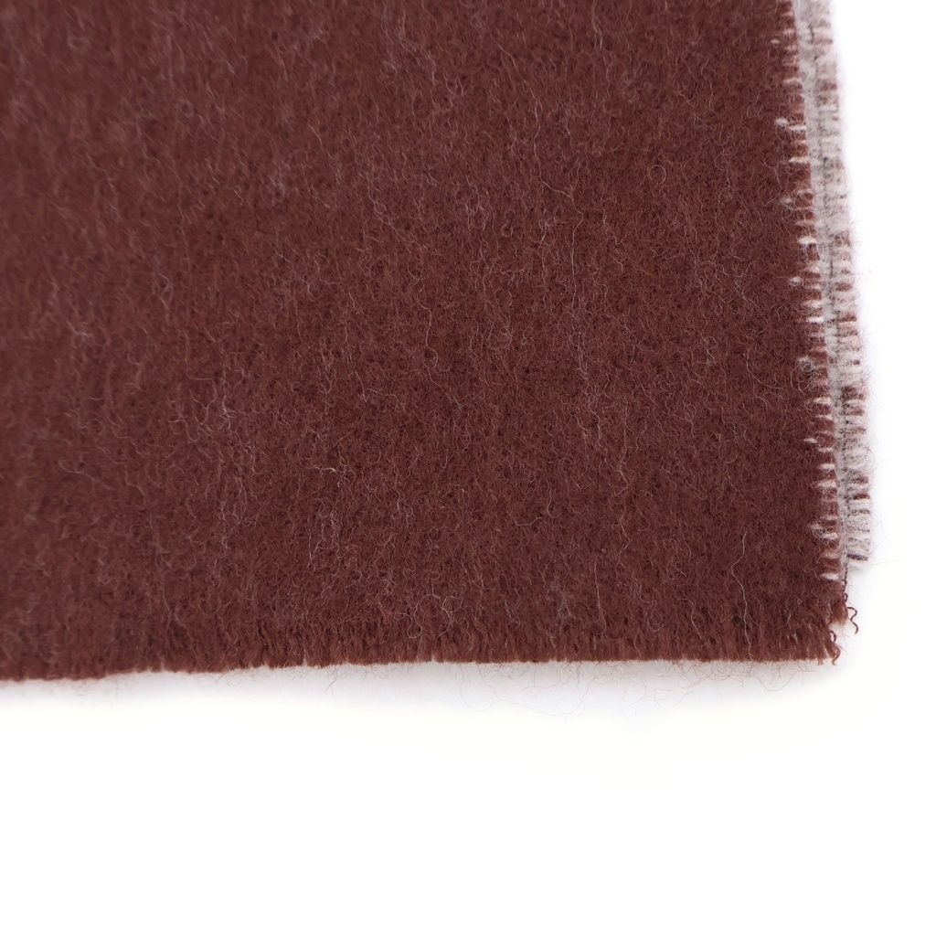 Balenciaga Overall Logo Wool Scarf Brown — view 3