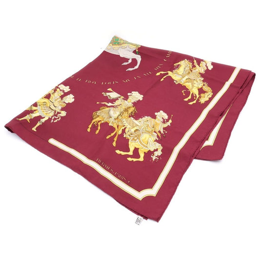 Hermes Carre 90 Horseback Riding Pattern Silk Scarf