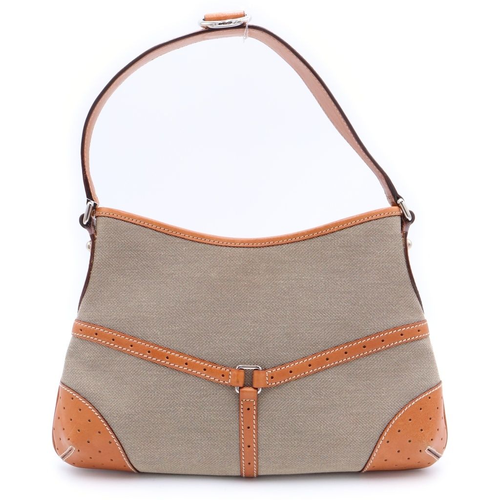 Gucci Shoulder Bag Interlocking Brown Jacquard Leather — view 2