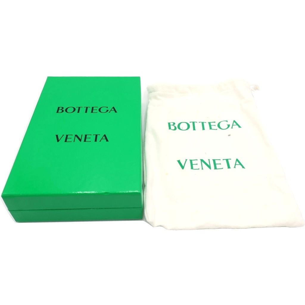 Bottega Veneta Cassette Maxi Intrecciato Leather Zip Around Wallet Black — view 6