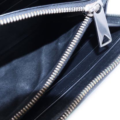 Bottega Veneta Cassette Maxi Intrecciato Leather Zip Around Wallet Black — view 5