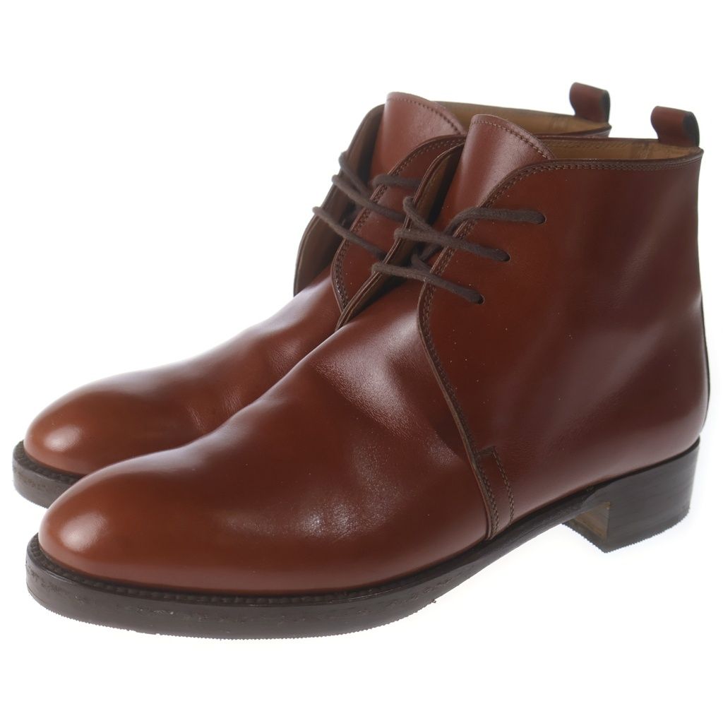 Hermes Chukka Leather Shoes Brown — view 2