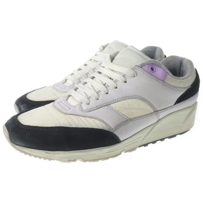 Saint Laurent Paris Bump Leather Low Cut Sneakers White — view 2