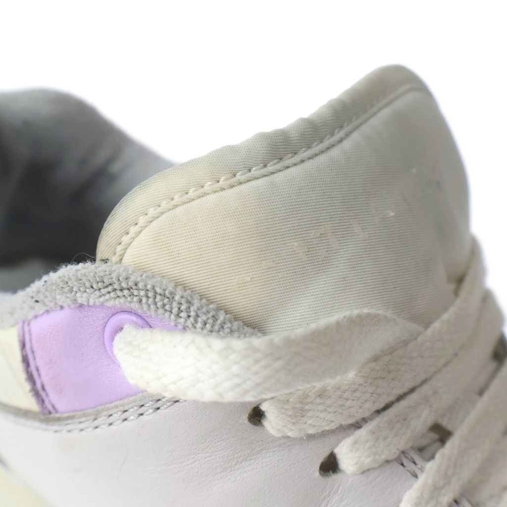 Saint Laurent Paris Bump Leather Low Cut Sneakers White — view 6