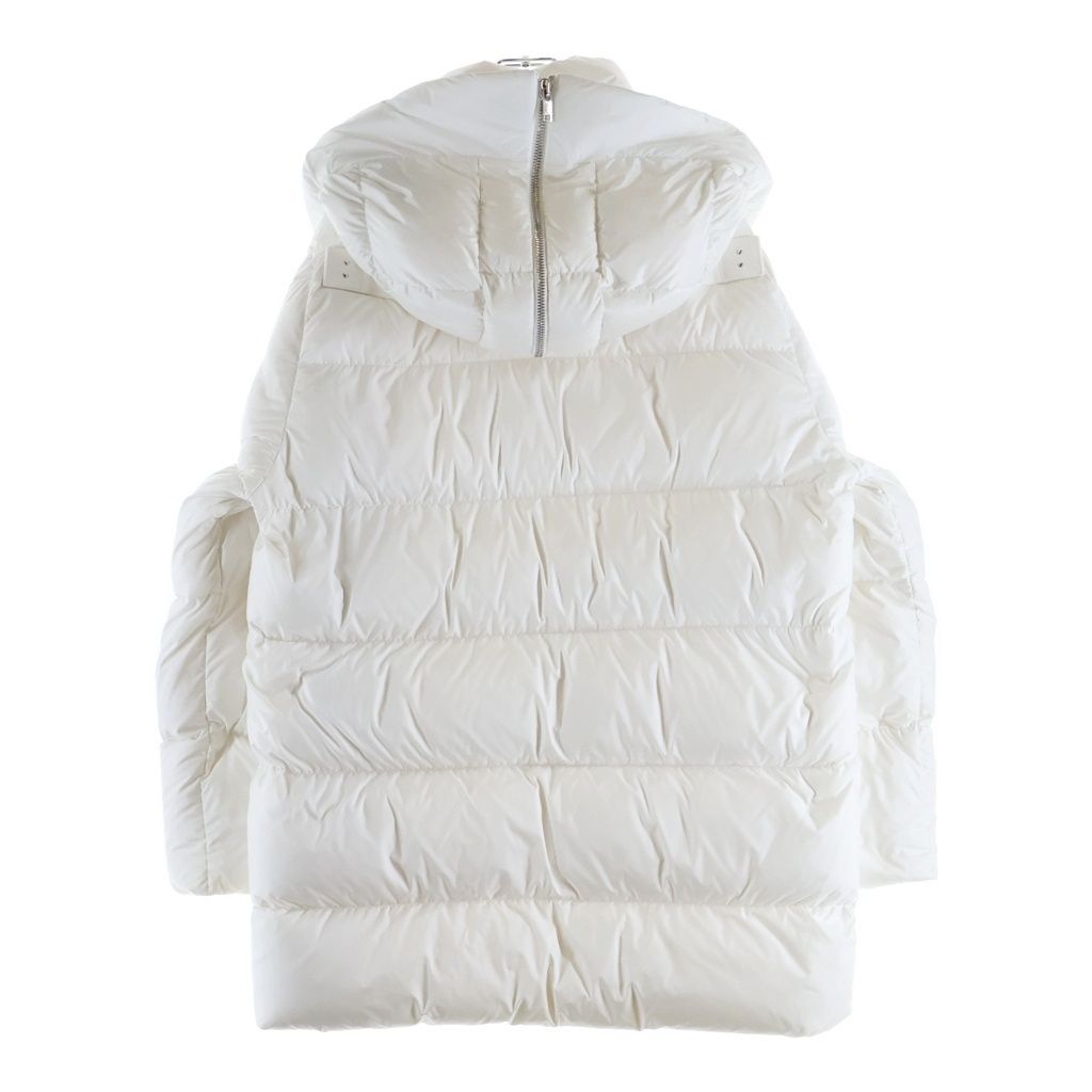 Moncler Rick Owens Cycropic Coat Cyclopic Zip Up Hooded Down Jacket White — view 2