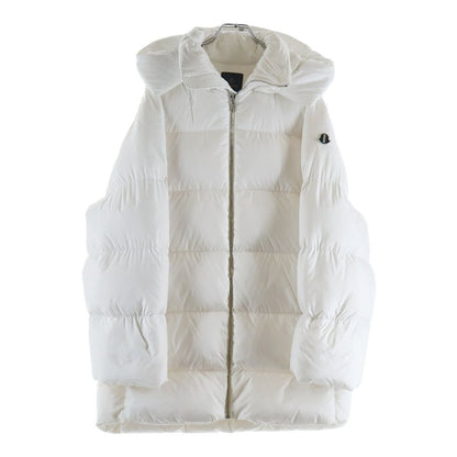 Moncler Rick Owens Cycropic Coat Cyclopic Zip Up Hooded Down Jacket White