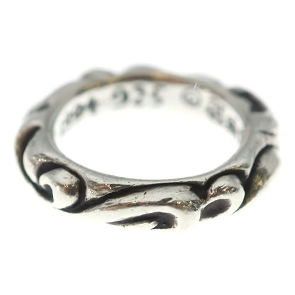Chrome Hearts Scrl Band Scroll Ring Silver — view 2