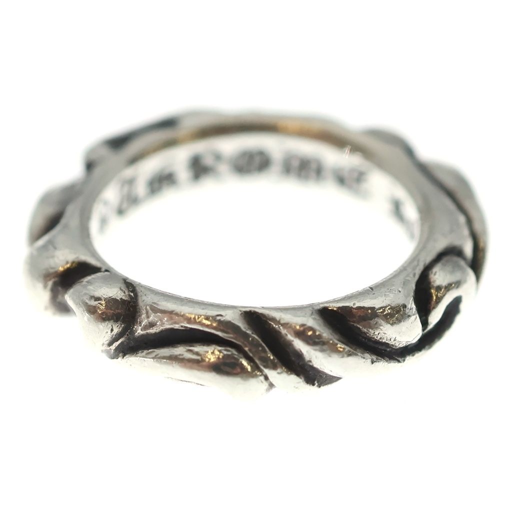 Chrome Hearts Scrl Band Scroll Ring Silver — view 4